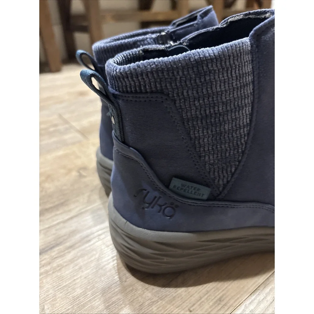 Ryka‎ Side-Zip Water-Repellent Sneaker Boots Noelle Next Academy Blue 8 1/2